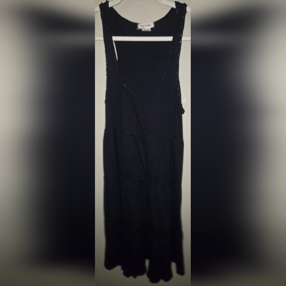 Love Rocks Medium Black Sleeveless Dress